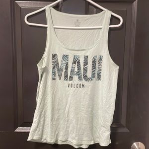 Volcom mint Maui tank top